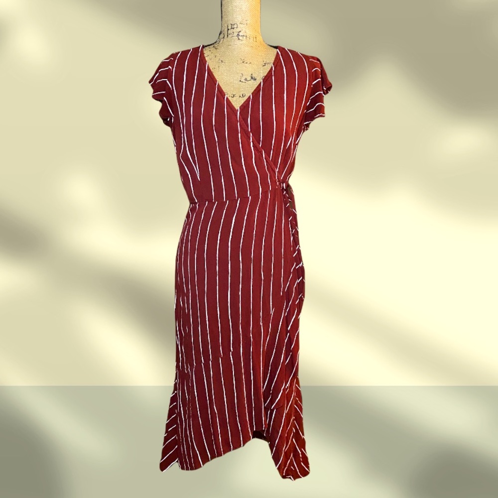 Striped Wrap Dress